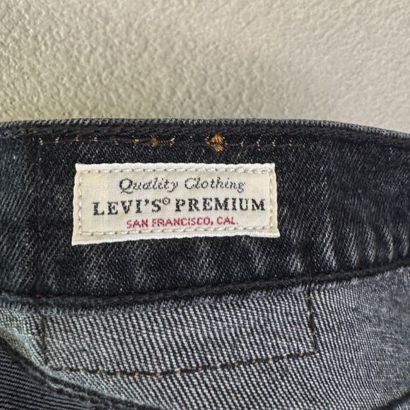 NWT Levi’s Premium Wedgie Icon Jeans Womens 29 High Rise Tapered Leg Black Denim - Picture 8 of 14